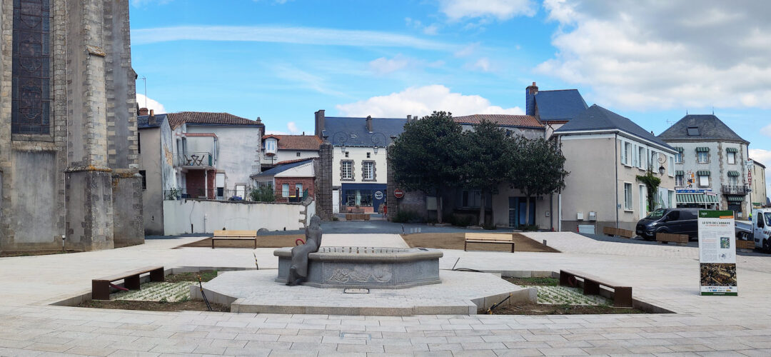 Vue sur la place de l'hotel de Ville