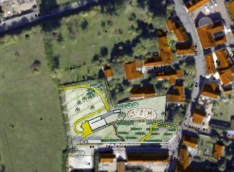 Esquisse dans photo aérienne