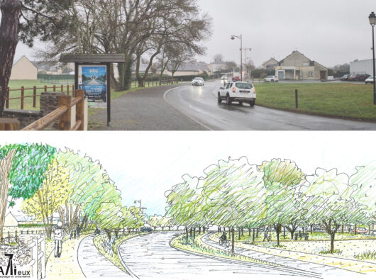 Carrefour des Noues avant / après